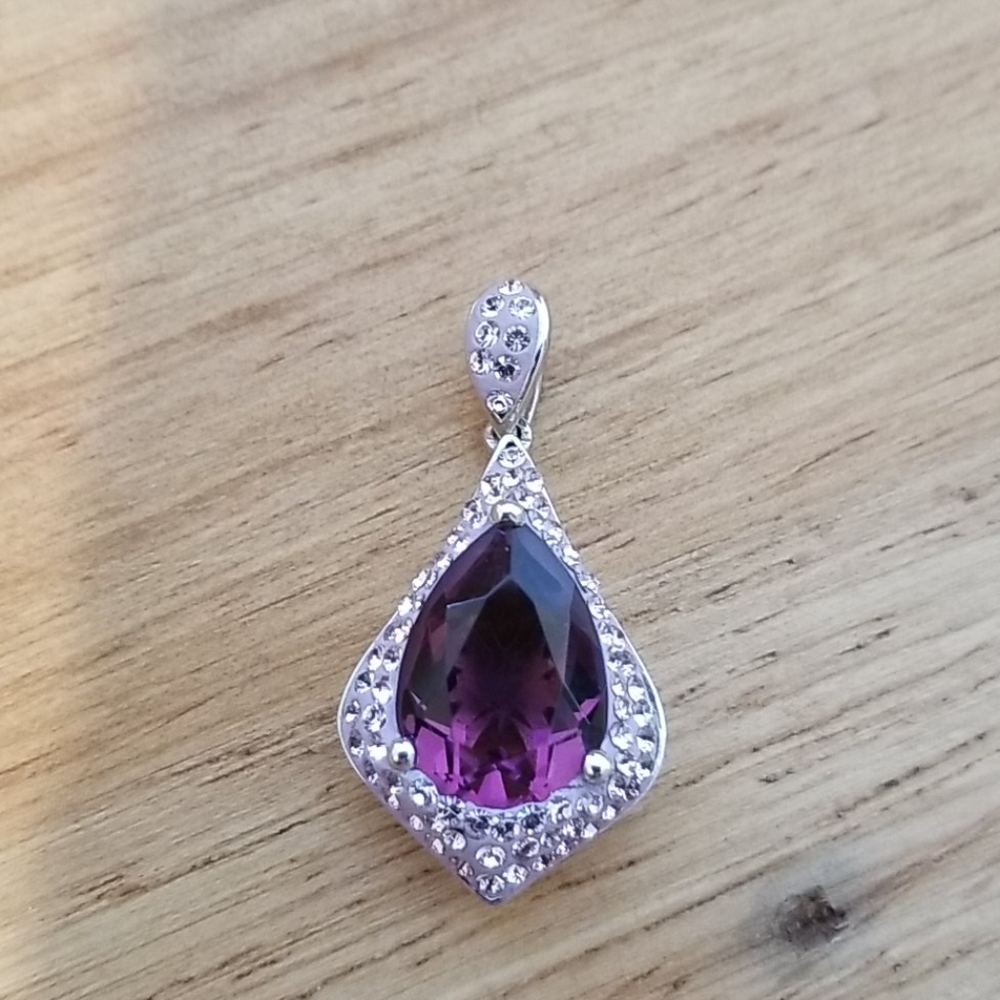 Amethyst Pendant Sterling Silver
